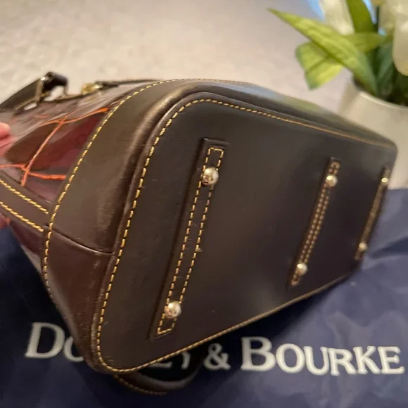 Dooney & Bourke Croc Denison Shaina Satchel - Picture 7 of 16